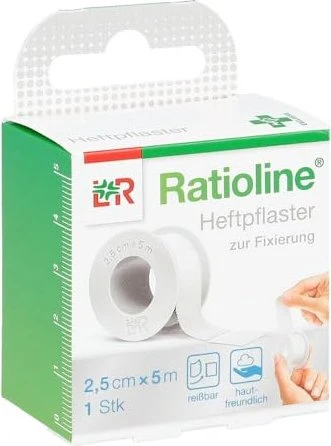 Lohmann & Rauscher Ratioline Heftpflaster, 2.5cm x 5m, 1 Stück