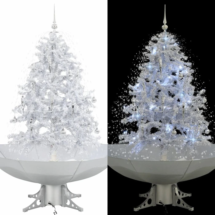 vidaXL Knstlicher Weihnachtsbaum schneiend mit Schirmfu wei ab  86,99  (2026) | Preisvergleich Geizhals Deutschland
