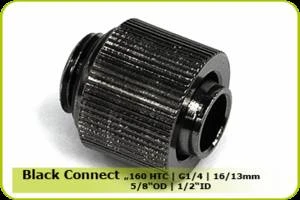 Nanoxia Black Connect 160 HTC, Schlauchanschluss