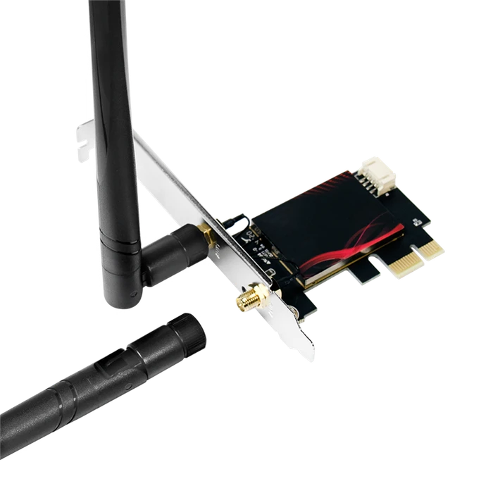 LogiLink WLAN-Adapter, 2.4GHz/5GHz/6GHz WLAN, Bluetooth 5.3, PCIe x1