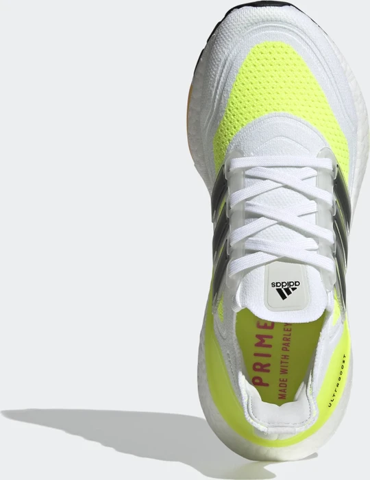 adidas Ultraboost 21 cloud white/core black/solar yellow (Damen)