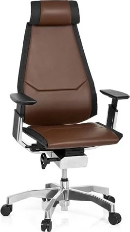 HJH Office Genidia Pro Leder Bürostuhl, braun