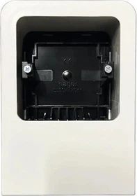 Hager Geräteträger universal für UP-Geräte mit Rahmen zu SL 20x55mm verkehrsweiß