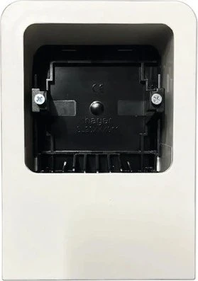 Hager Geräteträger universal für UP-Geräte mit Rahmen zu SL 20x55mm verkehrsweiß