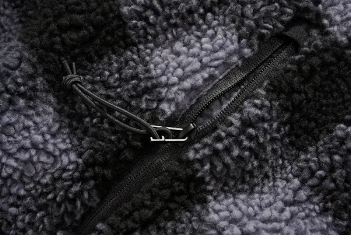 Brandit Teddyfleece Worker Hoodie black/grey gingham (Herren)