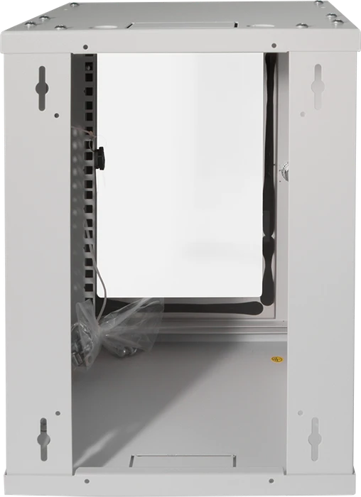 LogiLink 10" Wandgehäuse 8HE, montiert, Sicherheitsglastür, grau, 300mm tief