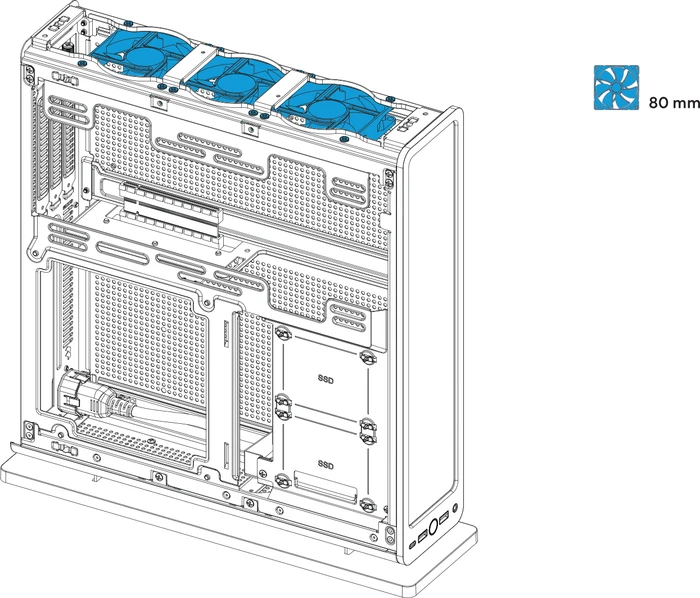 Fractal Design Ridge, weiß, PCIe 4.0, Mini-ITX