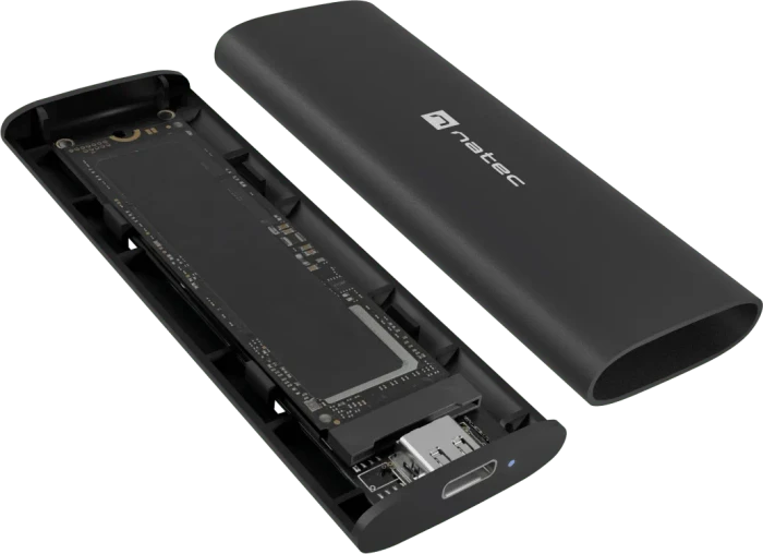 Natec Rhino M.2 NVMe Lite, schwarz, USB-C 3.1