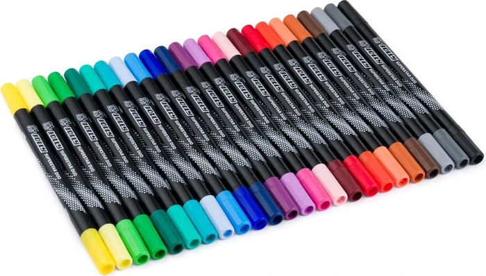 Jolly Next Generation Superstars Duo Doppelfasermaler sortiert, 24er-Set, Etui