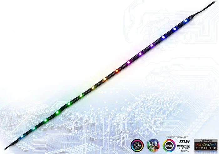 Inter-Tech Argus RS-04, LED-Steuerung, Fernbedienung, LED-Strip, 120mm, 3er-Pack