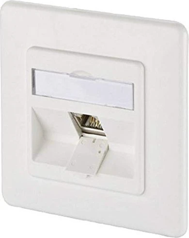 Metz E-DAT modul 1 Port UP Cat.6A, reinweiß