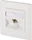 Metz E-DAT modul 1 Port UP Cat.6A, reinweiß (1309111002-E)