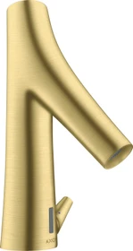 Hansgrohe Axor Starck Organic elektrische Waschbeckenarmatur mit Temperaturregulierung und Netzanschluss brushed brass