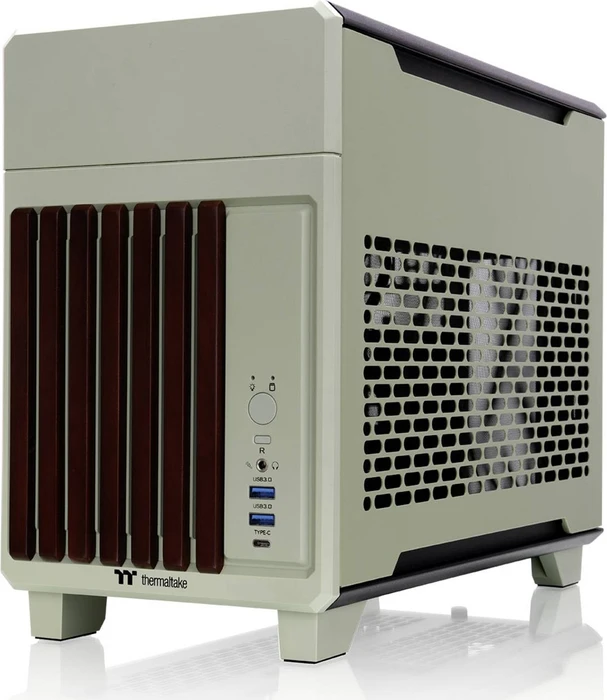 Thermaltake TR100 WS Matcha Green, grün/braun, Mini-ITX