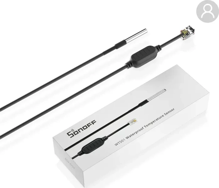 Sonoff WTS01 Wasserdichter Temperatursensor, 1.5m, Temperatursensor