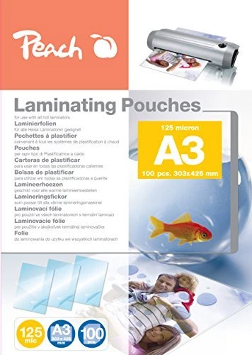 Peach Laminierfolien PP525-01, A3, 2x 125µm, glänzend, 100 Stück