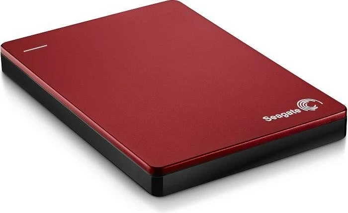 Seagate Backup Plus Slim Portable, rot, 2TB, USB 3.0 Micro-B