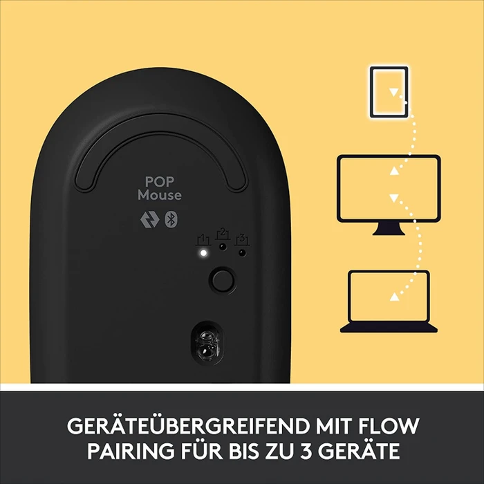 Logitech POP Wireless Mouse, Blast, Logi Bolt, USB/Bluetooth