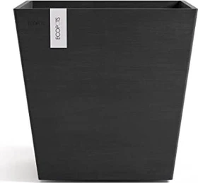 Ecopots Kunststoff-Topf Rotterdam 40x40cm dark grey