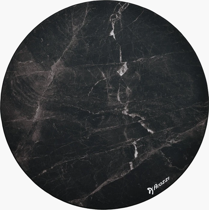 Arozzi Zona Bodenschutzmatte, Black Marble, rund, weich