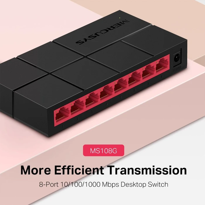 Mercusys Desktop Gigabit Switch, 8x RJ-45