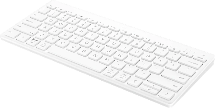 HP 350 Compact Multi-Device Keyboard, weiß, Bluetooth, DE