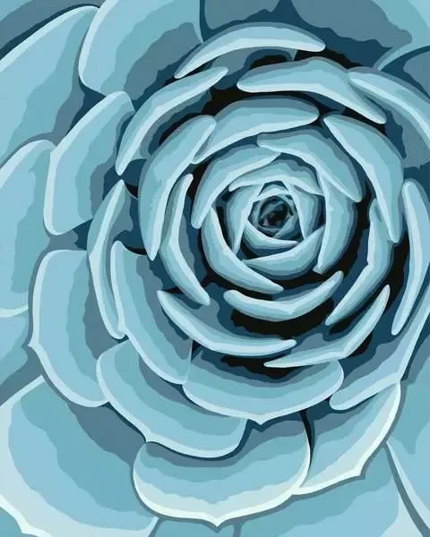 Ravensburger Malen nach Zahlen CreArt Botanical Blue