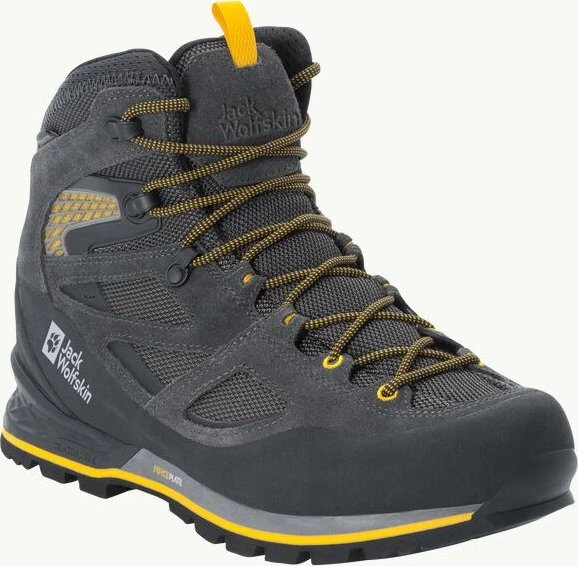 Jack Wolfskin Force Crest Texapore Mid black/burly yellow XT (Herren)