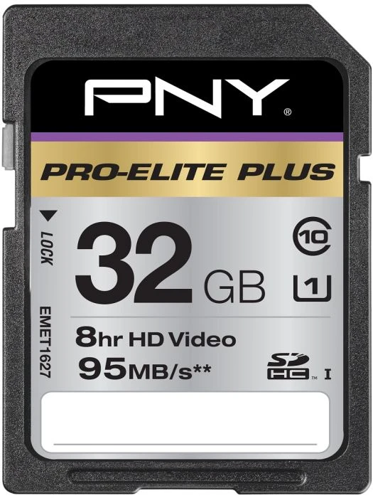 PNY Pro Elite Plus R90/W95 32GB, UHS-I, Class 10