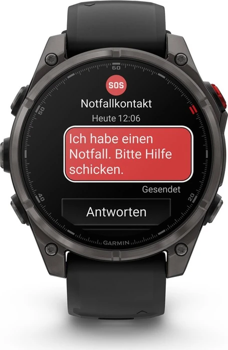 Garmin Fenix 8 Pro 47mm AMOLED carbon grey dlc titanium/black-pebble grey silicone