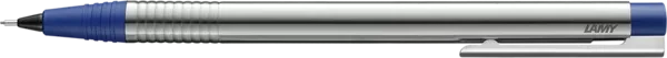 Lamy logo Edelstahl Druckbleistift HB 0.7mm graphit, silber/blau
