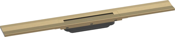Hansgrohe RainDrain Flex Fertigset Duschrinne 700 kürzbar zur Wandmontage, brushed bronze