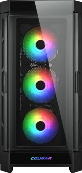 Cougar Duoface Pro RGB, schwarz, Glasfenster