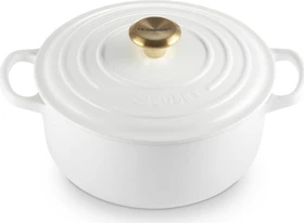 Le Creuset Signature Gusseisen Bräter rund 20cm 2.4l white