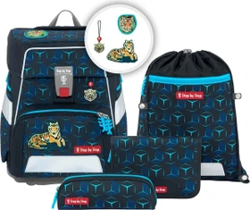Step by Step Space Shine Tiger Night Kimba Schultaschen-Set, 5-tlg.