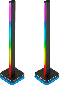 Corsair iCUE LT100 Smart Lighting Towers Starter Kit, RGB-Beleuchtungsset, 2er-Pack, schwarz