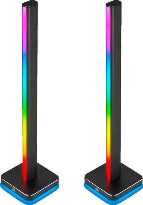 Corsair iCUE LT100 Smart Lighting Towers Starter Kit, RGB-Beleuchtungsset, 2er-Pack, schwarz