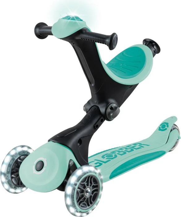 Globber Go Up Deluxe Lights 360° Kickboard mint
