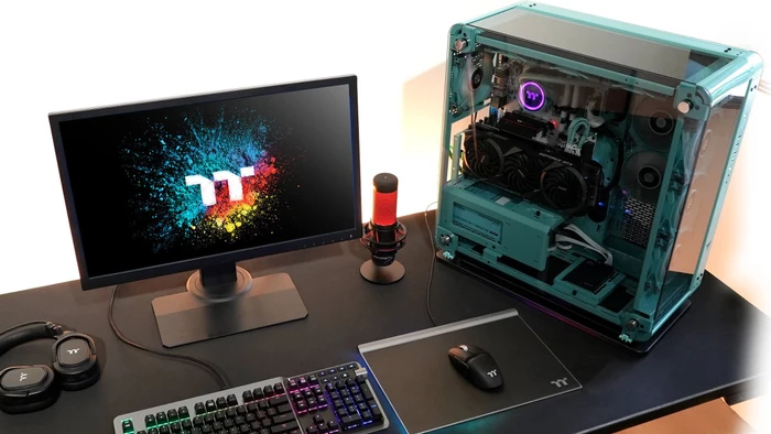 Thermaltake Core P6 TG Turquoise, Glasfenster