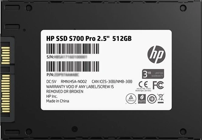 HP SSD S700 Pro 512GB, 2.5" / SATA 6Gb/s