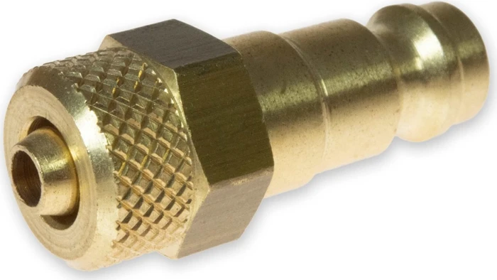 DRAK-Aquaristik Stecknippel Messing für Kunststoffschlauch, 4/6mm