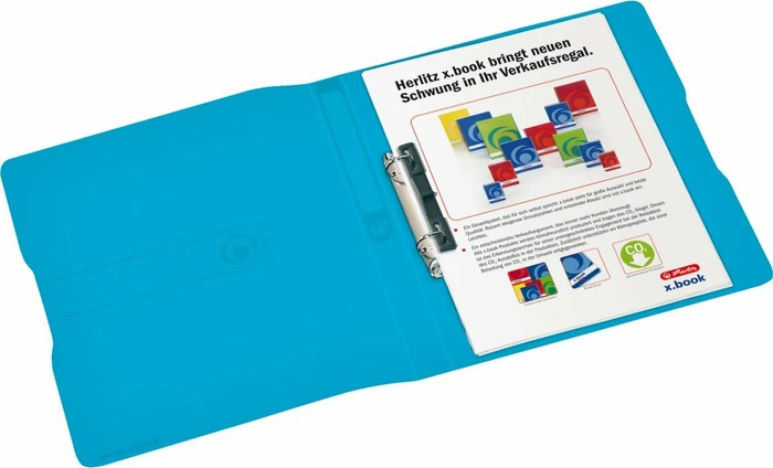 Herlitz easy orga to go Ringbuch 2-Ring, 25mm, A4, blau/transparent