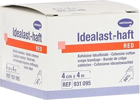 Hartmann Idealast-haft Color Idealbinde rot, 4cm x 4m, 1 Stück