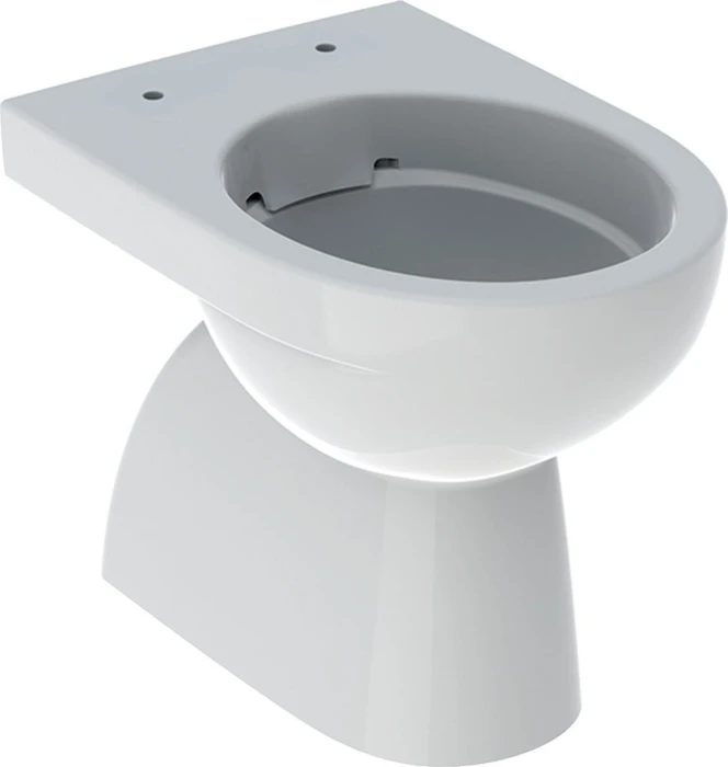 Geberit Renova Stand-WC Tiefspüler, Abgang vertikal, teilgeschlossene Form, Rimfree weiß/KeraTect