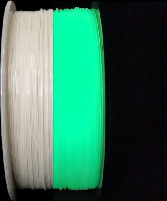 Nobufil PETG, glow in the dark green, Spule, 1.75mm, 1.00kg