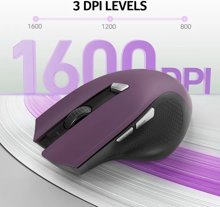 Acer OMR266 2.4GHz Wireless Mouse violett/schwarz, USB