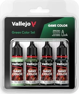 Vallejo Game Color Green Color Farbset, 4-tlg.