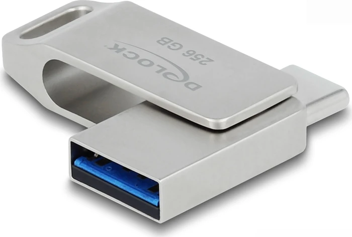 DeLOCK SuperSpeed USB Stick 256GB, USB-A + USB-C, USB 3.2 Gen 1×1