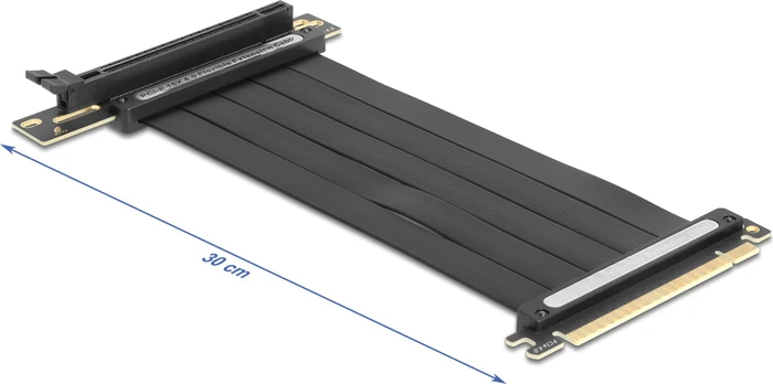 DeLOCK Riser Karte, gewinkelt, PCIe 4.0, 300mm