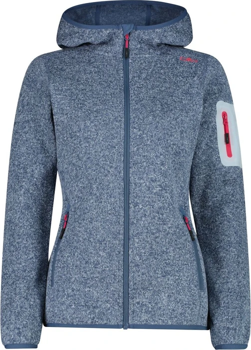 CMP Knit Tech Fleece Hoody Jacke space/sky blue (Damen)